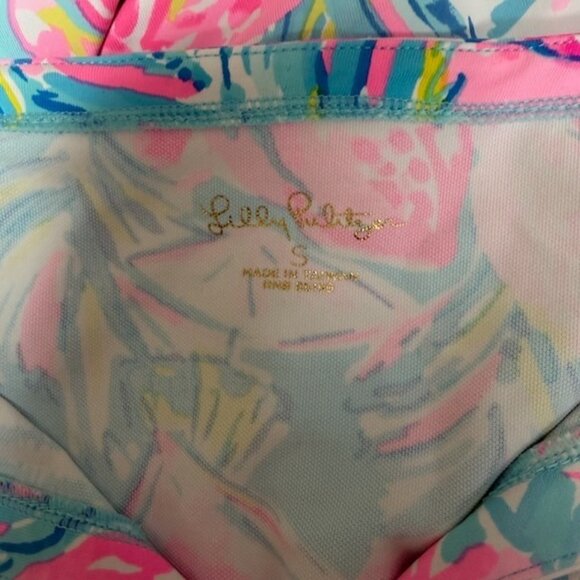 Lilly Pultizer Women Chilly Lilly Floral Top Size S UPF 50+ Resort Vacation - Picture 4 of 8